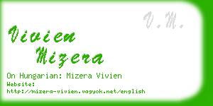 vivien mizera business card